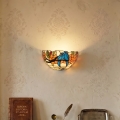 Brilagi - Aplique de pared Tiffany con vitral JUNGLE 1xE14/40W/230V