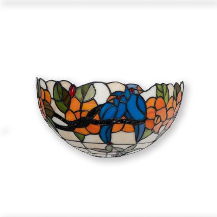 Brilagi - Aplique de pared Tiffany con vitral JUNGLE 1xE14/40W/230V