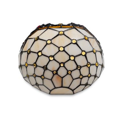 Brilagi - Aplique de pared Tiffany de vidriera MARFIL 1xE14/40W/230V