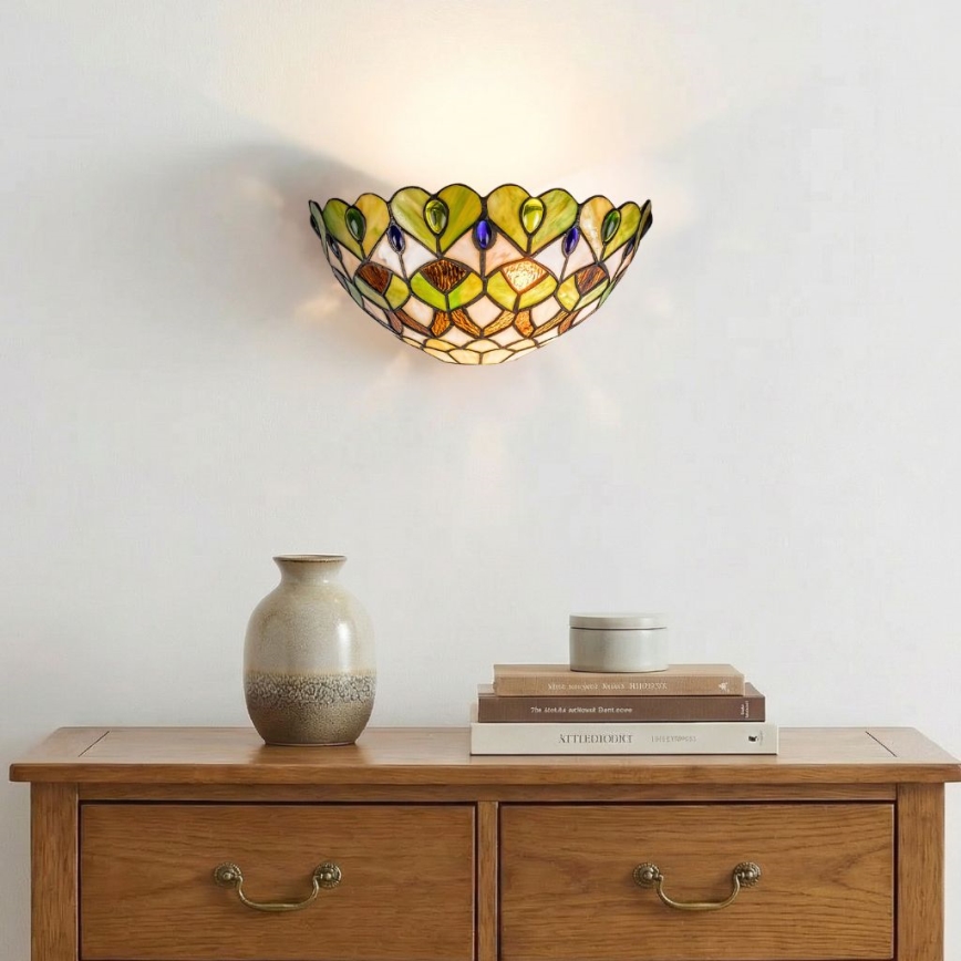 Brilagi - Aplique de pared Tiffany MARGARET 1xE27/40W/230V