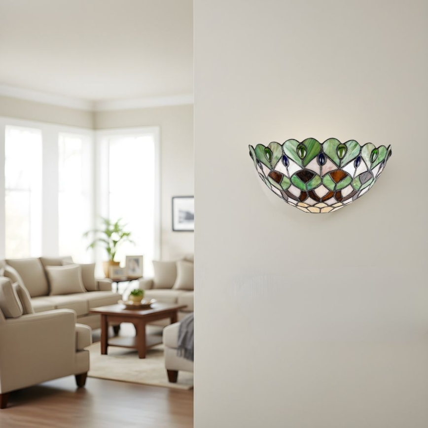 Brilagi - Aplique de pared Tiffany MARGARET 1xE27/40W/230V