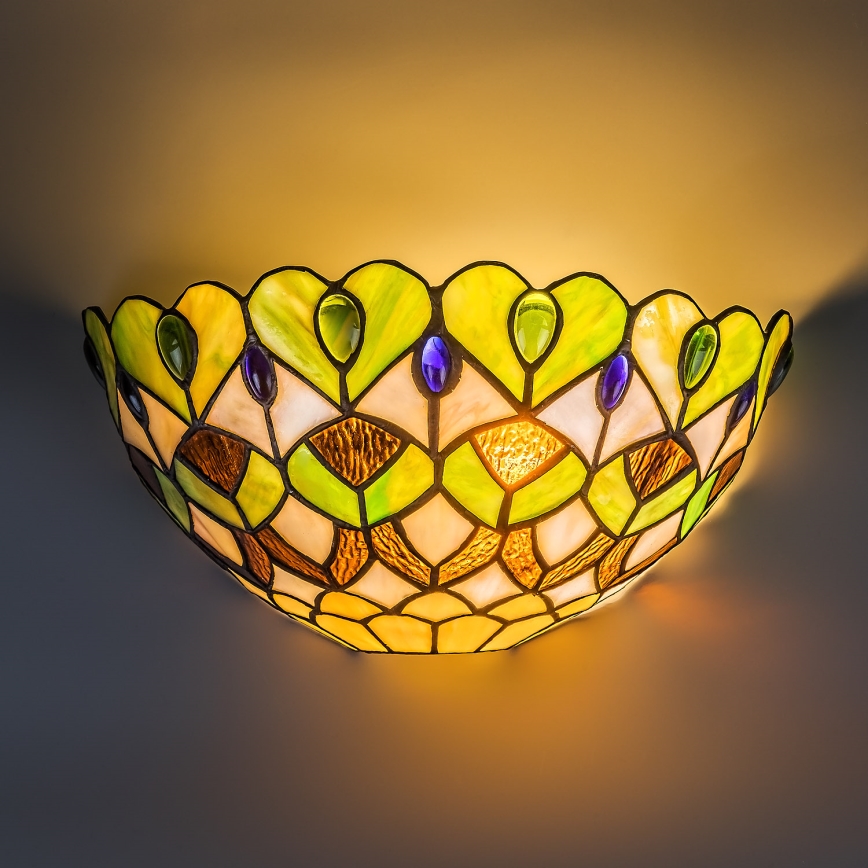 Brilagi - Aplique de pared Tiffany MARGARET 1xE27/40W/230V