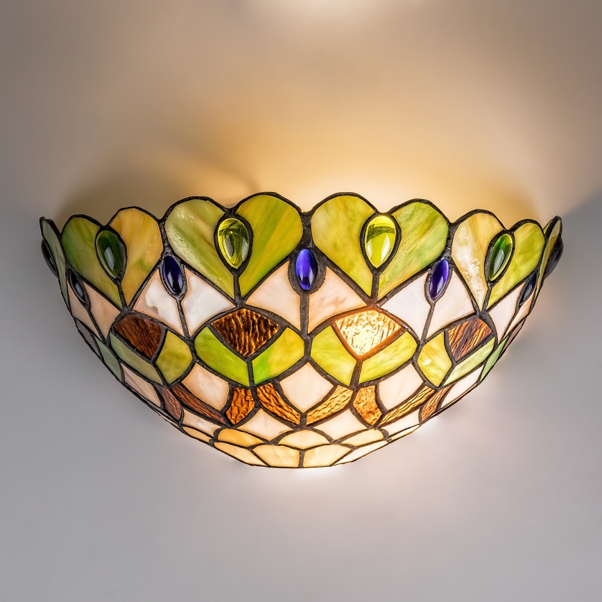 Brilagi - Aplique de pared Tiffany MARGARET 1xE27/40W/230V