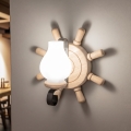 Brilagi - Aplique de pared TIMONA 1xE14/40W/230V roble
