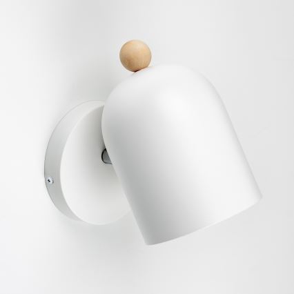 Brilagi - Aplique de pared tipo foco GALLION 1xE27/15W/230V blanco