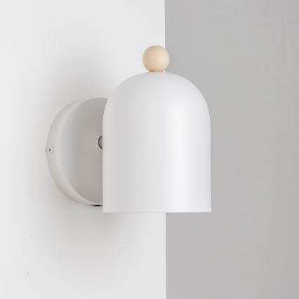 Brilagi - Aplique de pared tipo foco GALLION 1xE27/15W/230V blanco