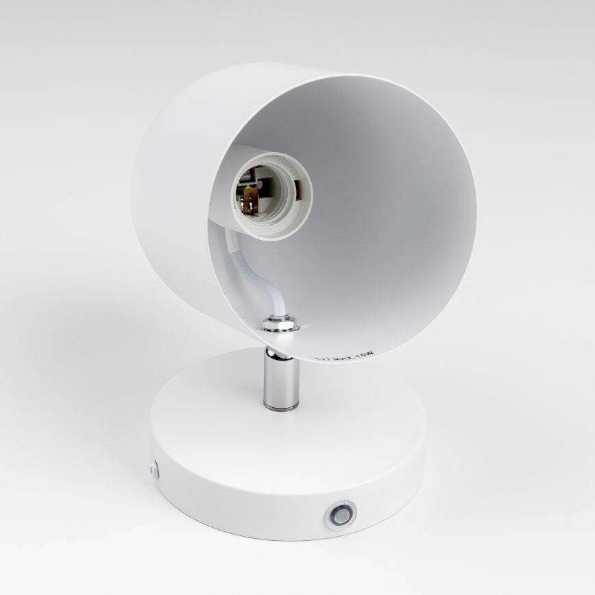 Brilagi - Aplique de pared tipo foco GALLION 1xE27/15W/230V blanco