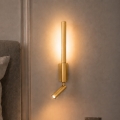 BRILAGI - Aplique de pared tipo foco LED VIXON LED/3W/230V + LED/5W dorado CRI 90