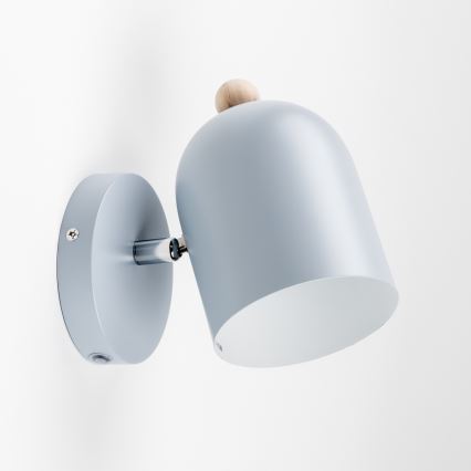 BRILAGI - Aplique de pared tipo spot GALLION 1xE27/15W/230V azul