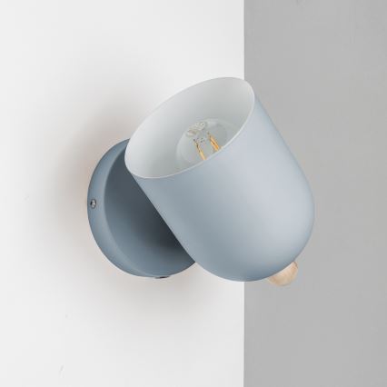 BRILAGI - Aplique de pared tipo spot GALLION 1xE27/15W/230V azul