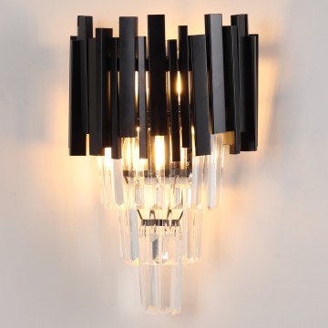 Brilagi - Aplique de pared VERVE 2xE14/40W/230V negro