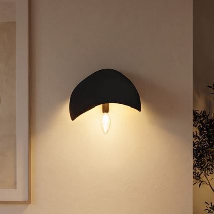 Brilagi - Aplique de pared WABI SABI 1xE14/40W/230V negro