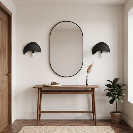 Brilagi - Aplique de pared WABI SABI 1xE14/40W/230V negro