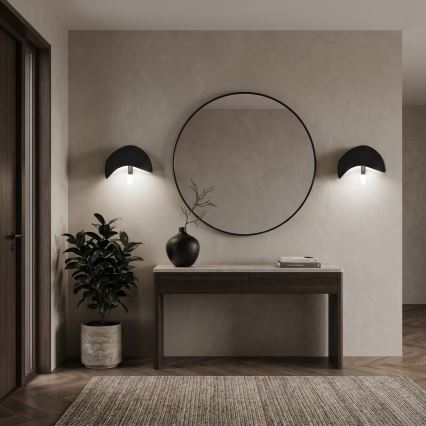 Brilagi - Aplique de pared WABI SABI 1xE14/40W/230V negro