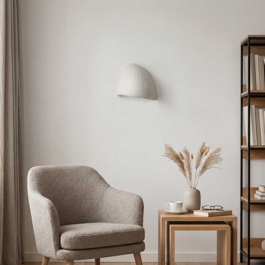 Brilagi - Aplique de pared WABI SABI 1xG9/10W/230V blanco