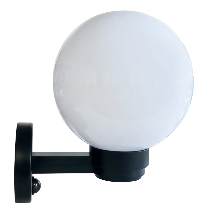 Brilagi - Aplique de pared exterior con sensor de movimiento HARBOR 1xE27/40W/230V IP33 negro/blanco