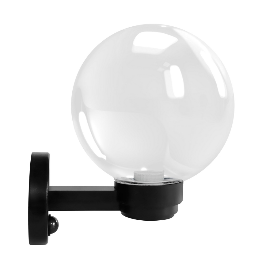 Brilagi - Aplique de pared exterior con sensor de movimiento HARBOR 1xE27/40W/230V IP33 negro/transparente