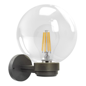 Brilagi - Aplique exterior HARBOR 1xE27/40W/230V IP33 antracita/transparente
