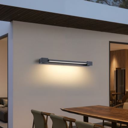 Brilagi - Aplique LED de exterior AQUA LINE LED/18W/230V 60 cm IP44 antracita IRC 90