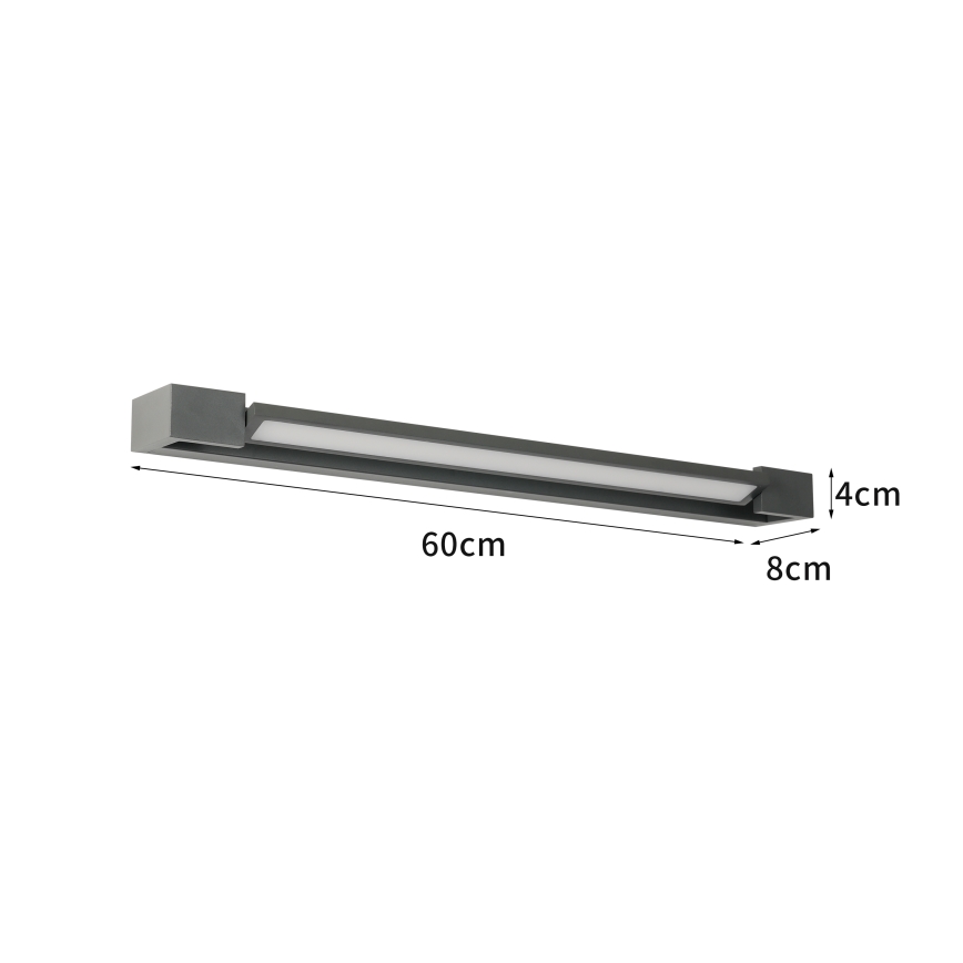 Brilagi - Aplique LED de exterior AQUA LINE LED/18W/230V 60 cm IP44 antracita IRC 90