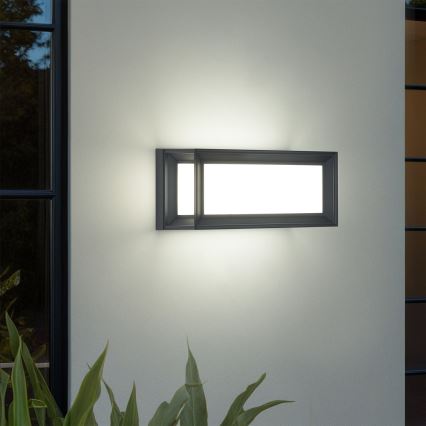 Brilagi - Aplique LED de pared para exterior con sensor PARKER LED/12W/230V antracita IP44