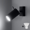 BRILAGI - Aplique LED ASMUS 1xGU10/7W/230V negro