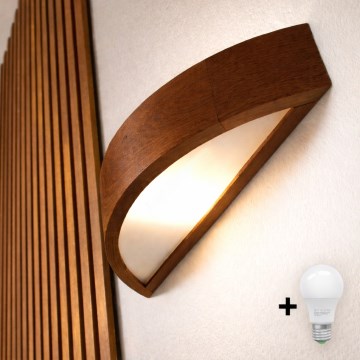 Brilagi - Aplique LED CARVALHO 1xE27/60W/230V roble cereza