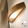 Brilagi - Aplique LED CARVALHO 1xE27/60W/230V roble