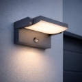 Brilagi - Aplique LED de exterior con sensor ANKLE LED/18W/230V 3000K IP65 antracita