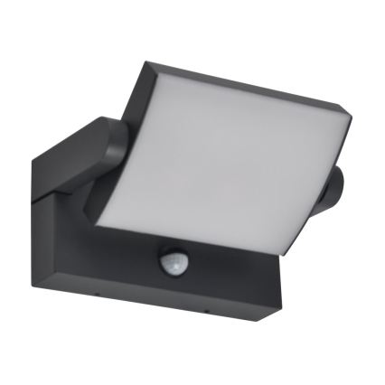 Brilagi - Aplique LED de exterior con sensor ANKLE LED/18W/230V 3000K IP65 antracita