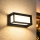Brilagi - Aplique LED de exterior con sensor PARKER LED/12W/230V negro IP44
