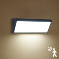 Brilagi - Aplique LED de exterior con sensor TRIANGLE LED/42W/230V 45 cm negro IP65