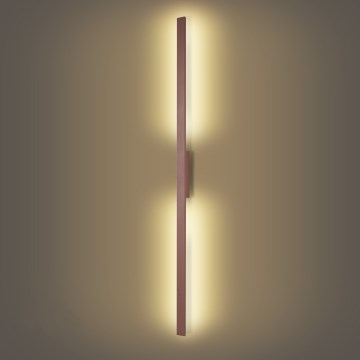 Brilagi - Aplique LED de exterior LUNA LED/30W/230V 3000K IP65 150 cm marrón CRI 90