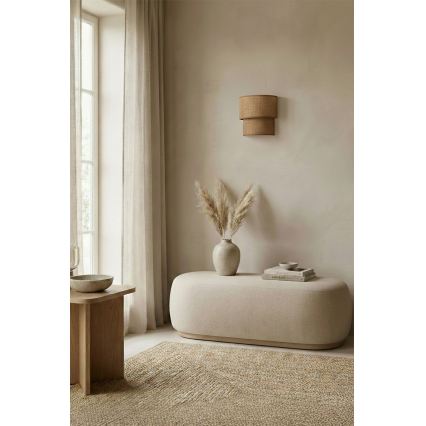 Brilagi - Aplique LED de pared BOHO ECO 1xE27/10W/230V beige