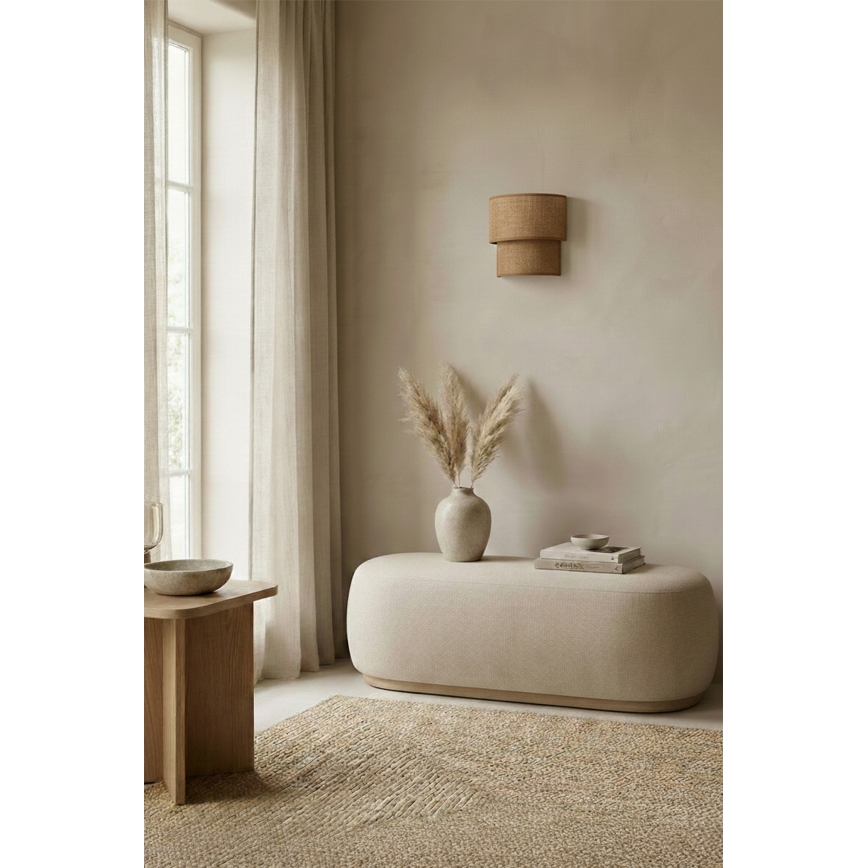 Brilagi - Aplique LED de pared BOHO ECO 1xE27/10W/230V beige