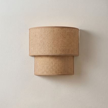 Brilagi - Aplique LED de pared BOHO ECO 1xE27/10W/230V beige