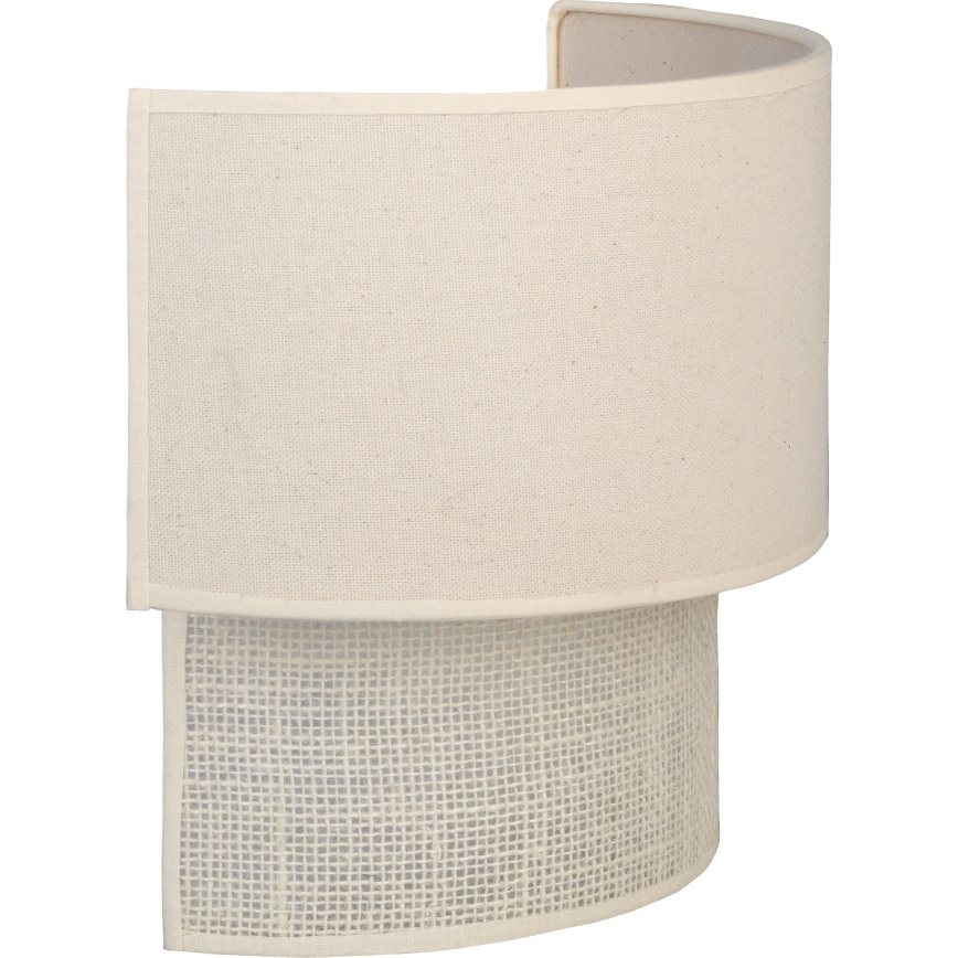 Brilagi - Aplique LED de pared BOHO ECO 1xE27/10W/230V color crema