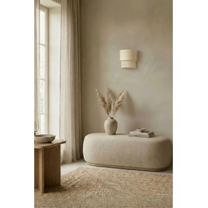 Brilagi - Aplique LED de pared BOHO ECO 1xE27/10W/230V color crema
