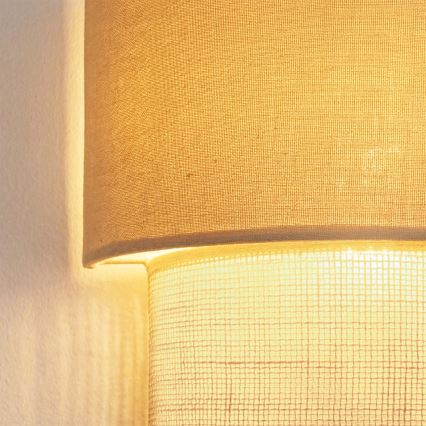 Brilagi - Aplique LED de pared BOHO ECO 1xE27/10W/230V color crema