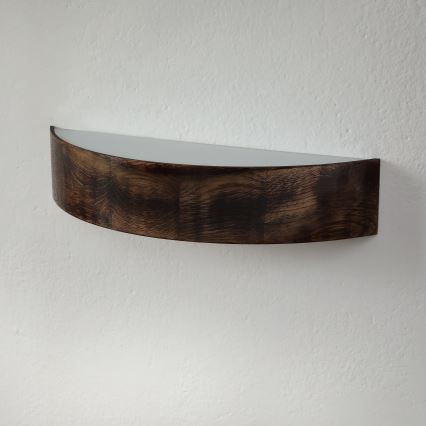 Brilagi - Aplique LED de pared CARVALHO SMOKEY 1xE27/60W/230V roble