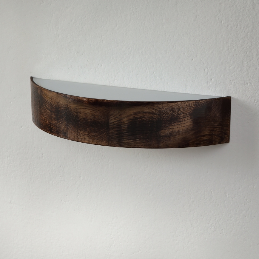 Brilagi - Aplique LED de pared CARVALHO SMOKEY 1xE27/60W/230V roble