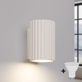 Brilagi - Aplique LED de pared CRESTO 1xGU10/10W/230V 10 cm color crema