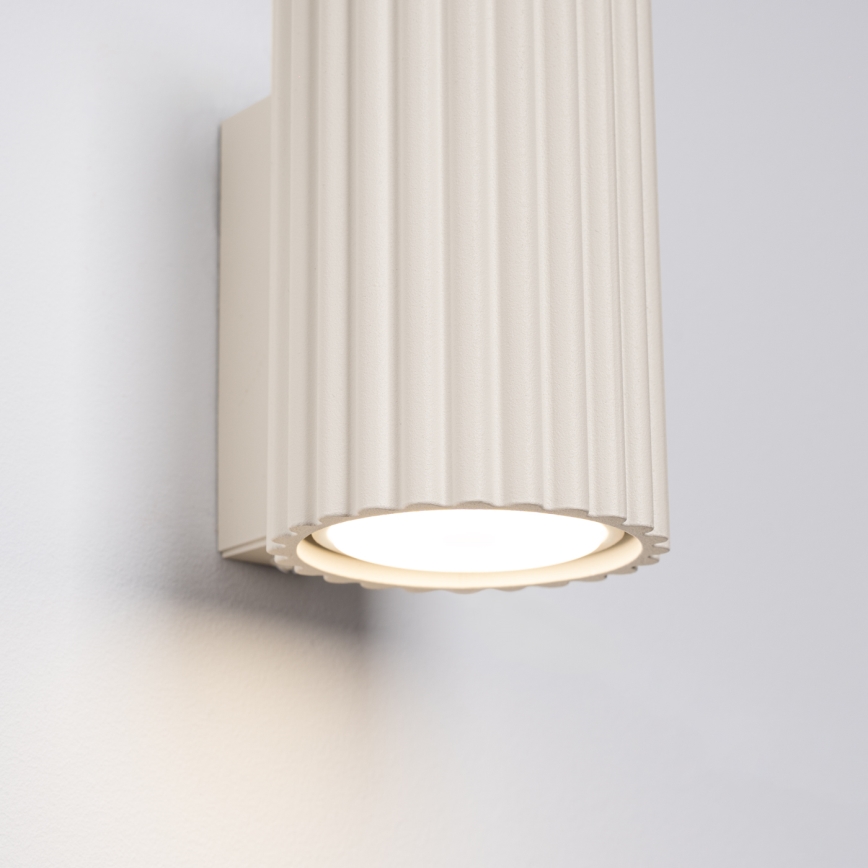 Brilagi - Aplique LED de pared CRESTO 1xGU10/10W/230V 10 cm color crema