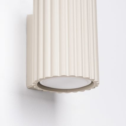 Brilagi - Aplique LED de pared CRESTO 1xGU10/10W/230V 10 cm color crema