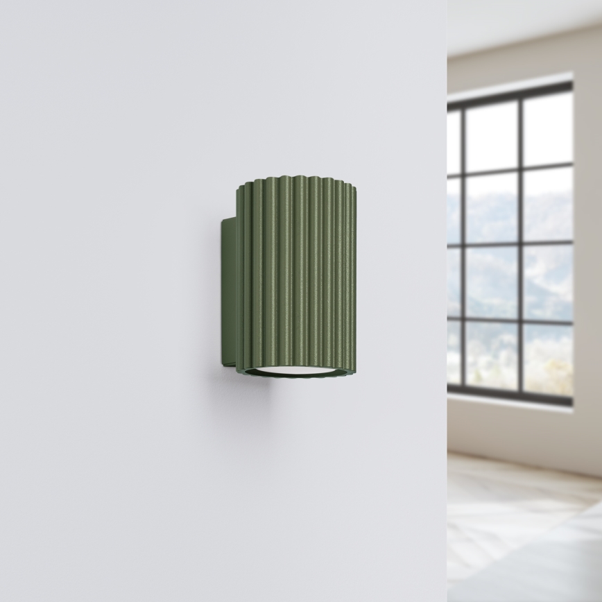 Brilagi - Aplique LED de pared CRESTO 1xGU10/10W/230V 10 cm verde