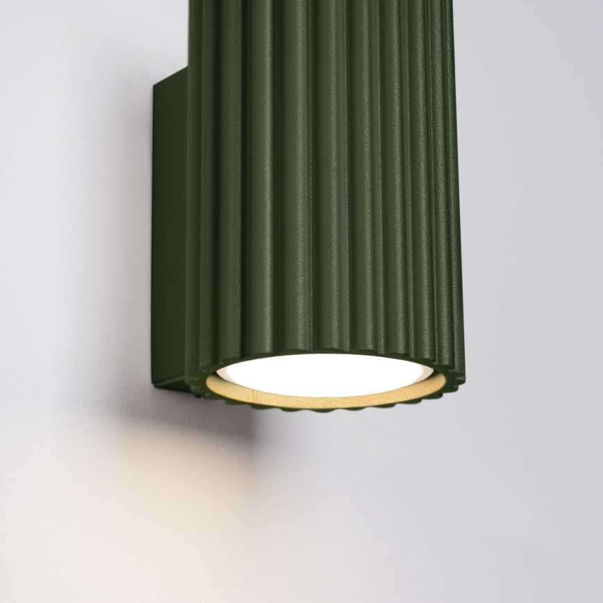 Brilagi - Aplique LED de pared CRESTO 1xGU10/10W/230V 10 cm verde