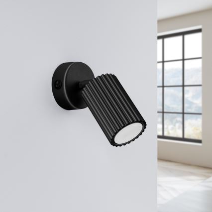 Brilagi - Aplique LED de pared CRESTO 1xGU10/10W/230V negro
