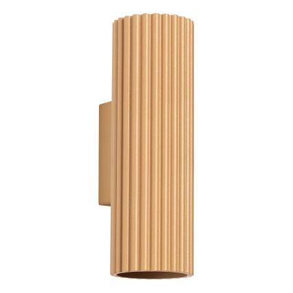 Brilagi - Aplique LED de pared CRESTO 2xGU10/10W/230V 20 cm, dorado