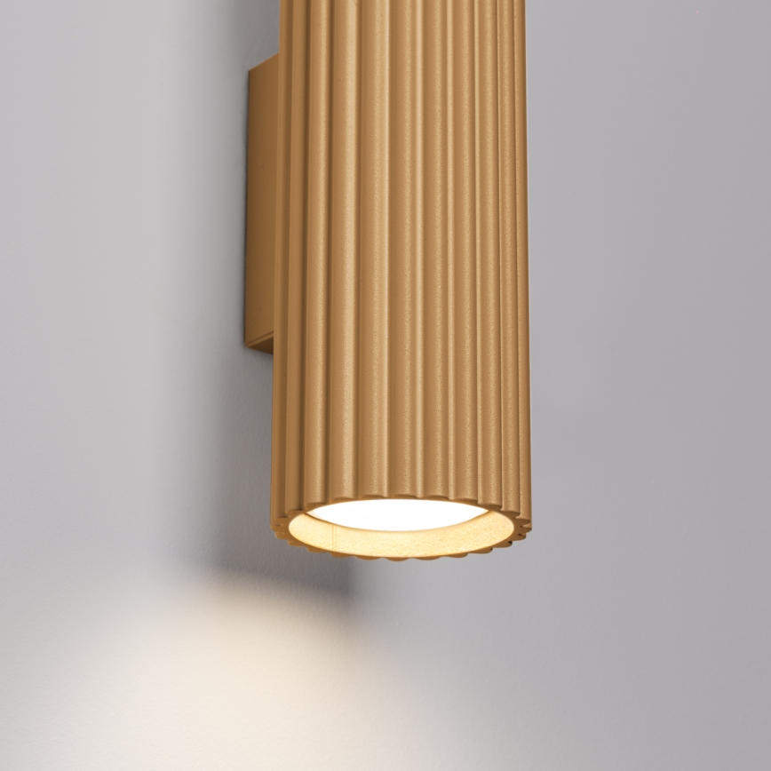 Brilagi - Aplique LED de pared CRESTO 2xGU10/10W/230V 20 cm, dorado