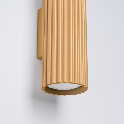 Brilagi - Aplique LED de pared CRESTO 2xGU10/10W/230V 20 cm, dorado